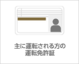 主に運転される方の運転免許証
