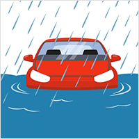 洪水 自然災害 による損害 自動車保険の三井ダイレクト損保